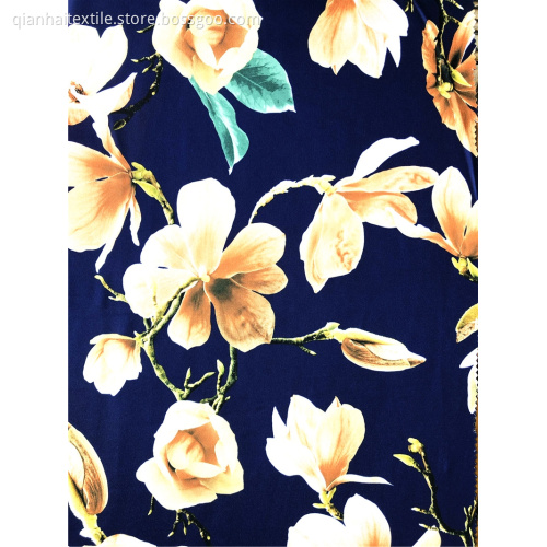 Fashion Paper Printing Polyester DTY Single Jersey Fabric